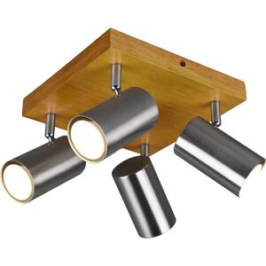 Trio Lighting Marley II Modern 4 Light Ceiling Spotlight Clusters Nickel Matt - Ceiling Spotlight Trio Lighting Marley II Modern 4 Light Ceiling Spotlight Clusters Nickel Matt - Ceiling Spotlight