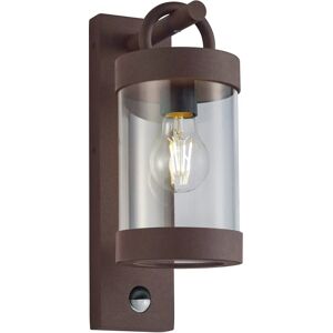 Trio Outdoor Wall Lantern - Rusty IP44 with PIR Trio Outdoor Wall Lantern - Rusty IP44 with PIR