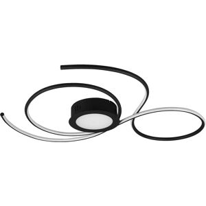 Trio Lighting Jive 48W LED Semi Flush Light Black - Modern Ceiling Lamp Trio Lighting Jive 48W LED Semi Flush Light Black - Modern Ceiling Lamp