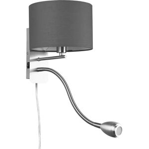 Trio Lighting Hotel Mat Nikkel Leeslamp Trio Lighting Hotel Mat Nikkel Leeslamp