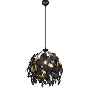 Trio Lighting Leavy Black Matt Pendant - Ceiling Light Trio Lighting Leavy Black Matt Pendant - Ceiling Light