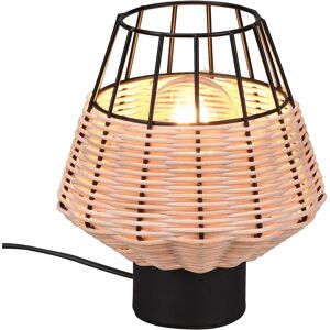 TRIO BORKA Tischlampe - Metall Rattan E27 - Natürliche Oberfläche TRIO BORKA Tischlampe - Metall Rattan E27 - Natürliche Oberfläche