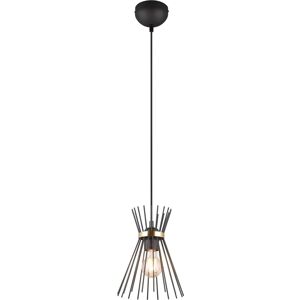 TRIO Lampa suspendată - Negru și Auriu - Înălțime reglabilă - 20cm TRIO Lampa suspendată - Negru și Auriu - Înălțime reglabilă - 20cm