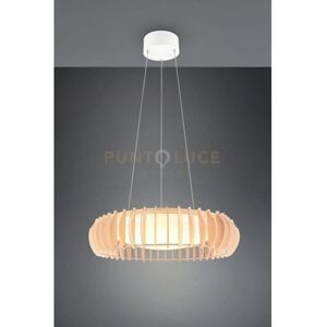 Trio Reality R32171930 Wood & White Pendant Light - Adjustable 3000-6500K - Pendant Light Trio Reality R32171930 Wood & White Pendant Light - Adjustable 3000-6500K - Pendant Light