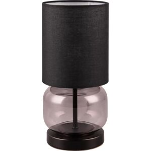 TRIO Elio Table Lamp - Smoke Glass, Black, E27 TRIO Elio Table Lamp - Smoke Glass, Black, E27