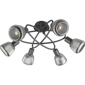 TRIO T662800632 Deckenleuchte - 6 E14, Matt Schwarz TRIO T662800632 Deckenleuchte - 6 E14, Matt Schwarz