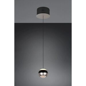 Trio Zwart/Nikkel Verstelbare Hanglamp - Verlichtingsarmatuur Trio Zwart/Nikkel Verstelbare Hanglamp - Verlichtingsarmatuur