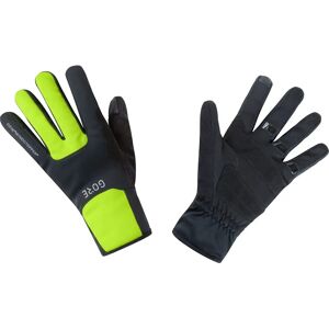 Gore Wear M Windstopper Thermo Gloves - Black/Neon Yellow - Gloves Gore Wear M Windstopper Thermo Gloves - Black/Neon Yellow - Gloves