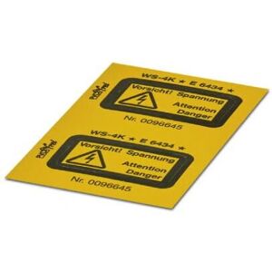 Phoenix 1004584 Terminal Block Accessory - Warning Labels Phoenix 1004584 Terminal Block Accessory - Warning Labels