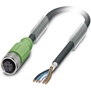 Phoenix Contact 1682935 Sensor/Actuator Cable - 1.5m - 5 Poles - Black-Gray RAL 7021 Phoenix Contact 1682935 Sensor/Actuator Cable - 1.5m - 5 Poles - Black-Gray RAL 7021