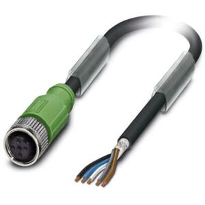 Phoenix Contact 1682935 Sensor/Actuator Cable - 1.5m - 5 Poles - Black-Gray RAL 7021 Phoenix Contact 1682935 Sensor/Actuator Cable - 1.5m - 5 Poles - Black-Gray RAL 7021