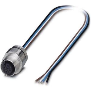 Phoenix Contact 1508349 Sensor/Actuator Cable - 1.5m, M12, 4-pin Phoenix Contact 1508349 Sensor/Actuator Cable - 1.5m, M12, 4-pin