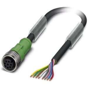 Phoenix Contact 1522590 Signal Cable - 8-Pin, 1.5m, Black/Grey Phoenix Contact 1522590 Signal Cable - 8-Pin, 1.5m, Black/Grey