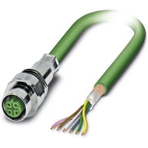 Phoenix Contact SACCEC-M12F - 5-polige groene stroom- en busconnector Phoenix Contact SACCEC-M12F - 5-polige groene stroom- en busconnector