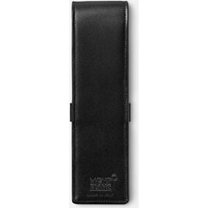 Montblanc MB14311 Leather Pen Holder - Pen/Pencil Case - Black Montblanc MB14311 Leather Pen Holder - Pen/Pencil Case - Black