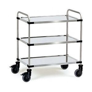 Chariot de service en acier inoxydable Fetra 5005 - 150kg Chariot de service en acier inoxydable Fetra 5005 - 150kg