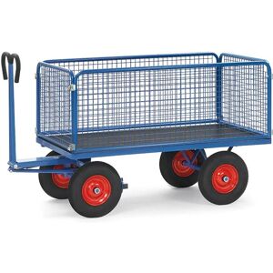 Fetra Handpritschenwagen mit Drahtgitterwänden 600 mm hoch - Handwagen - 600 mm hohe Wände Fetra Handpritschenwagen mit Drahtgitterwänden 600 mm hoch - Handwagen - 600 mm hohe Wände