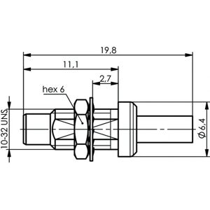 Telegärtner J01170A0151 Ret 50 Ohm Kontakt - Kontakt Telegärtner J01170A0151 Ret 50 Ohm Kontakt - Kontakt