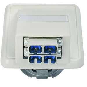Telegärtner H02051C0515 Glasfaserbuchse - Weiß - 2 Ports Telegärtner H02051C0515 Glasfaserbuchse - Weiß - 2 Ports