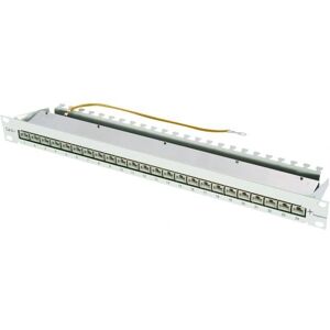 Telegärtner MPP24-HS K Patch Panel - 24-Port Cat.6A, Light Gray Telegärtner MPP24-HS K Patch Panel - 24-Port Cat.6A, Light Gray