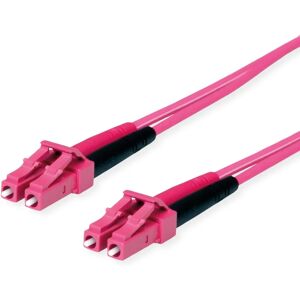 Telegärtner Fiber Optic Cable - OM4 Multimode - 5 m - Violet - LC Duplex - Data Cable Telegärtner Fiber Optic Cable - OM4 Multimode - 5 m - Violet - LC Duplex - Data Cable