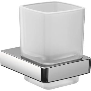 Emco Trend glass holder - Satinized crystal glass, chrome - Bathroom accessories Emco Trend glass holder - Satinized crystal glass, chrome - Bathroom accessories
