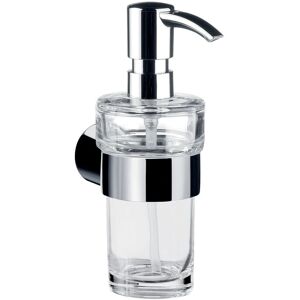 Emco Model 842100102 - Wall-mounted Liquid Soap Dispenser - Chrome & Clear Glass Emco Model 842100102 - Wall-mounted Liquid Soap Dispenser - Chrome & Clear Glass