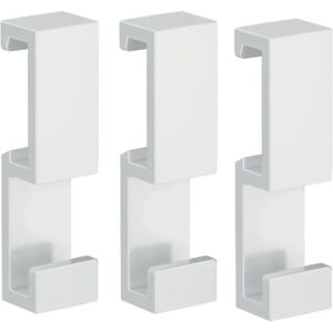 Crochets Muraux Blancs LOFT Emco - Lot de 3 - Publicité Crochets Muraux Blancs LOFT Emco - Lot de 3 - Publicité