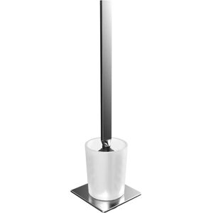 Emco - Wall-mounted Toilet Brush Set - Satin Glass & Chrome - 161500102 Emco - Wall-mounted Toilet Brush Set - Satin Glass & Chrome - 161500102