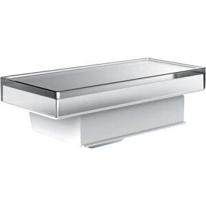 Emco - Crystal Glass Liquid Soap Dispenser - Wall Mount - 250ml - Chrome - Soap Dispenser Emco - Crystal Glass Liquid Soap Dispenser - Wall Mount - 250ml - Chrome - Soap Dispenser