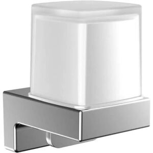 Emco Cue Liquid Soap Dispenser - Satin Glass - Wall Mount Emco Cue Liquid Soap Dispenser - Satin Glass - Wall Mount