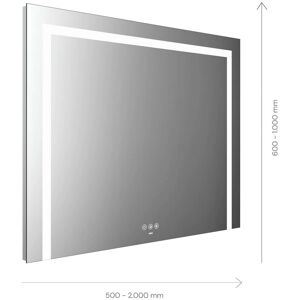 Emco MI 220+ LED-Spiegel - 700x700mm, 3 Lichtausschnitte Emco MI 220+ LED-Spiegel - 700x700mm, 3 Lichtausschnitte