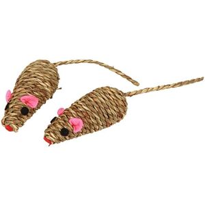 Kerbl Jouet pour Chat - 2 Souris en Herbe de Mer - 7cm - Publicité Kerbl Jouet pour Chat - 2 Souris en Herbe de Mer - 7cm - Publicité