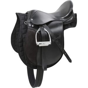 Kerbl Horse Saddle Set with Saddlepad, Stirrups, Belt, Leather Girth - Horse Saddle Set Kerbl Horse Saddle Set with Saddlepad, Stirrups, Belt, Leather Girth - Horse Saddle Set