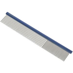 Kerbl Dog Grooming Comb - Blue - Lightweight Aluminium Handle Kerbl Dog Grooming Comb - Blue - Lightweight Aluminium Handle