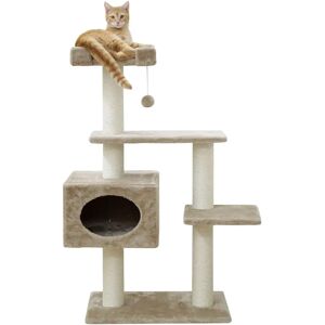 Kerbl Emmy Beige Cat Tree - Sisal, Plush Ball, 133cm Kerbl Emmy Beige Cat Tree - Sisal, Plush Ball, 133cm