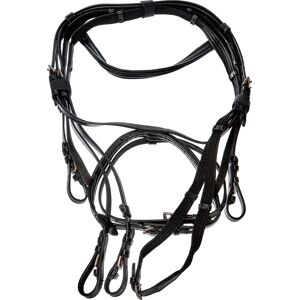 Covalliero hoofdstel - Leer, Teugels, Zwart, Cob Covalliero hoofdstel - Leer, Teugels, Zwart, Cob