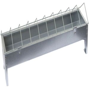 Kerbl 71301 Galvanised Poultry Feeder - 50x10cm - Poultry Feeding Trough Kerbl 71301 Galvanised Poultry Feeder - 50x10cm - Poultry Feeding Trough