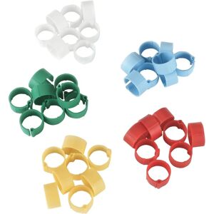 Anneaux d'identification Kerbl - 100 pcs, Ø 16 mm, Couleurs Mixtes Anneaux d'identification Kerbl - 100 pcs, Ø 16 mm, Couleurs Mixtes