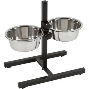 Kerbl Dog Feeder Double 1.8L - Adjustable, Non-slip Kerbl Dog Feeder Double 1.8L - Adjustable, Non-slip