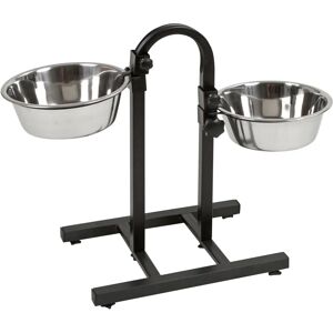 Kerbl Dog Feeder Double 2.8L - Adjustable, Non-slip, Includes Bowls Kerbl Dog Feeder Double 2.8L - Adjustable, Non-slip, Includes Bowls