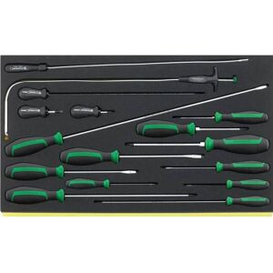 Ensemble Système de Contrôle d'Outils Stahlwille - Jeu de 16 Tournevis Ensemble Système de Contrôle d'Outils Stahlwille - Jeu de 16 Tournevis