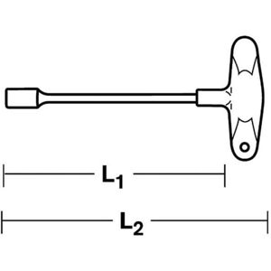 Stahlwille 12507-2K T-Griff Sechskantschlüssel Stahlwille 12507-2K T-Griff Sechskantschlüssel