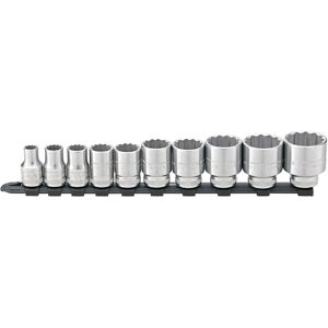 Stahlwille 12918 - Ensemble de 10 clés à douille 1/2" Stahlwille 12918 - Ensemble de 10 clés à douille 1/2"