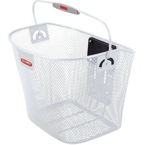 KLICKfix White Bicycle Basket - Front, 16L, 35x26x25cm KLICKfix White Bicycle Basket - Front, 16L, 35x26x25cm