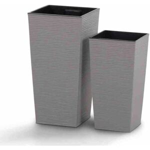 Voss ECO Nizza Pot de fleurs - Gris - 25/30cm - Publicité Voss ECO Nizza Pot de fleurs - Gris - 25/30cm - Publicité