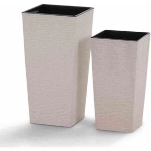 Voss ECO Nizza Ensemble de Jardinières 25 + 30cm - Intérieur/Extérieur - Publicité Voss ECO Nizza Ensemble de Jardinières 25 + 30cm - Intérieur/Extérieur - Publicité