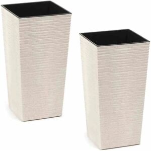 Voss ECO Nizza 30cm Pot de Fleurs Blanc - Intérieur/Extérieur - Publicité Voss ECO Nizza 30cm Pot de Fleurs Blanc - Intérieur/Extérieur - Publicité