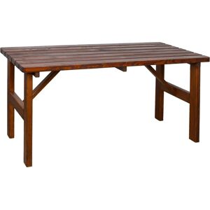 Star, Garten- & Balkontisch, Esszimmertisch - 150x72cm, Braun, Massivholz Star, Garten- & Balkontisch, Esszimmertisch - 150x72cm, Braun, Massivholz