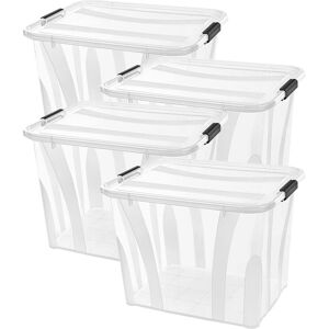 SIENA HOME Anzio Aufbewahrungsbox - 55L, Transparent, BPA-frei SIENA HOME Anzio Aufbewahrungsbox - 55L, Transparent, BPA-frei